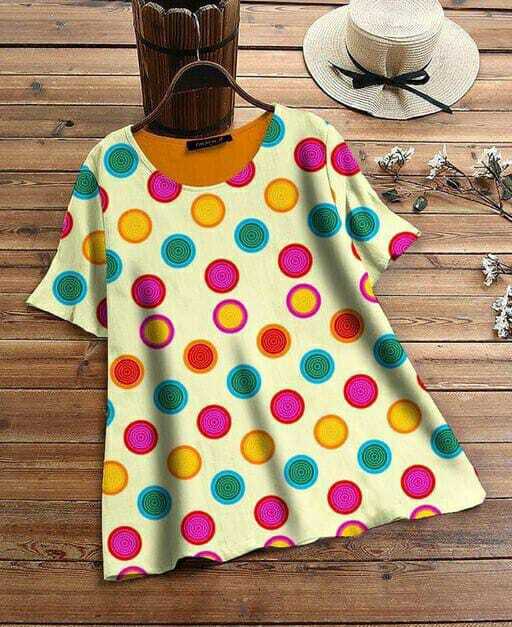 Ladies Top - Cotton With Print, High-quality Stitches, Available In Sizes M, L, Xl, Xxl