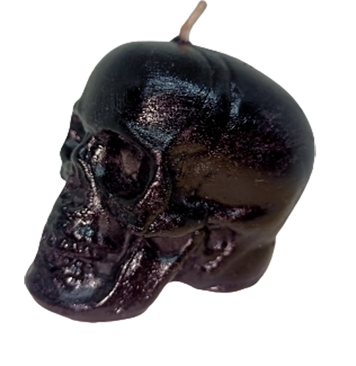 Skull Small Candle - Paraffin Wax, Handmade, 30 Minutes Burning Time | Scented, Cotton Wick, Perfect For Rituals, Home Decoration, Parties