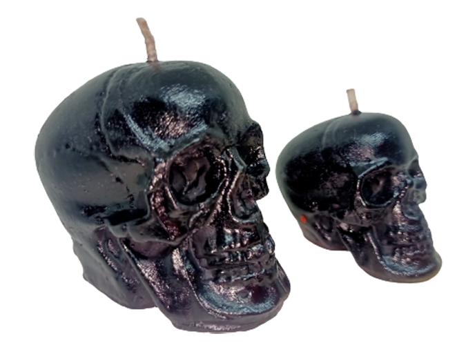 Skull Small Candle - Paraffin Wax, Handmade, 30 Minutes Burning Time | Scented, Cotton Wick, Perfect For Rituals, Home Decoration, Parties