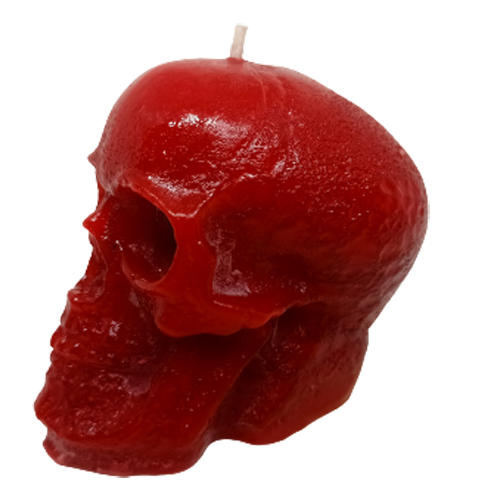 Skull Small Candle - Paraffin Wax, Handmade, 30 Minutes Burning Time | Scented, Cotton Wick, Perfect For Rituals, Home Decoration, Parties