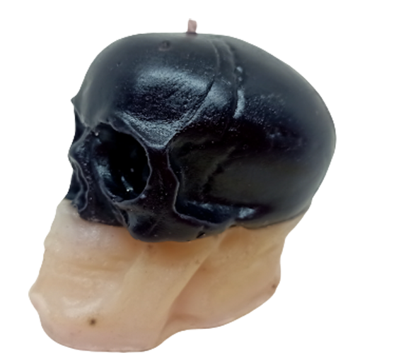Skull Small Candle - Paraffin Wax, Handmade, 30 Minutes Burning Time | Scented, Cotton Wick, Perfect For Rituals, Home Decoration, Parties