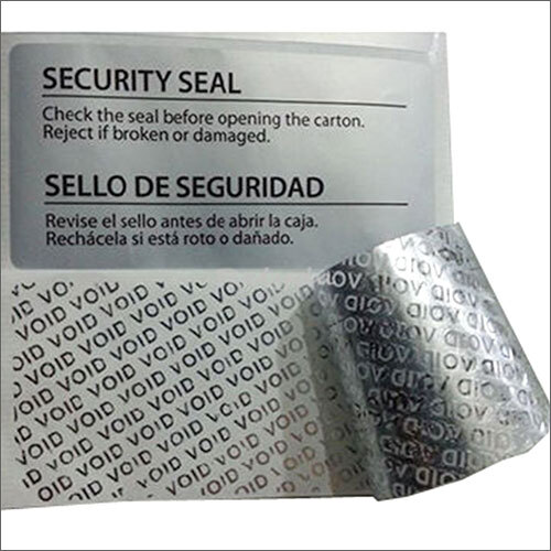 Any Customize Shape Silver Void Labels