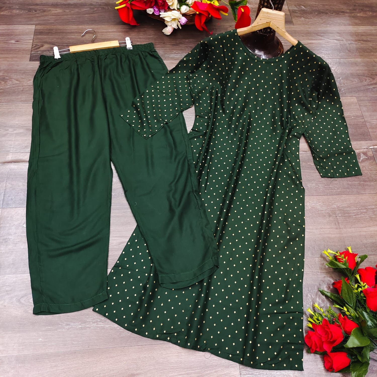 Kurta Pant - Pure Rayon Cotton With Foil Print, Sizes L(40) To Xxl(44), Available In 4 Colors, Breathable & Washable With Customized Logo