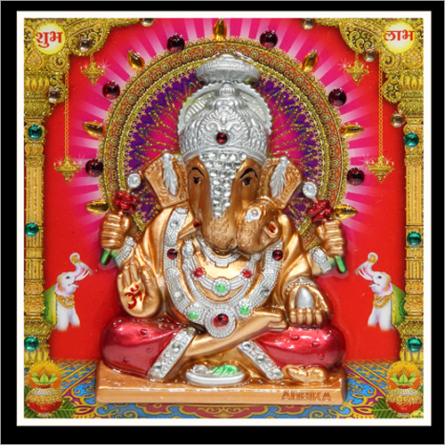 46X6 इंच एम्बॉस्ड गॉड पिक्चर्स गणेश डायमंड एप्लीकेशन: कमर्शियल