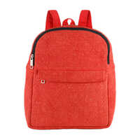 लाल जूट बैकपैक छोटा