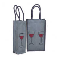 ग्रे सिंगल बॉटल बैग