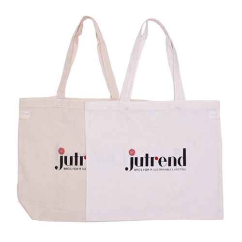 व्हाइट कॉटन टोट बैग