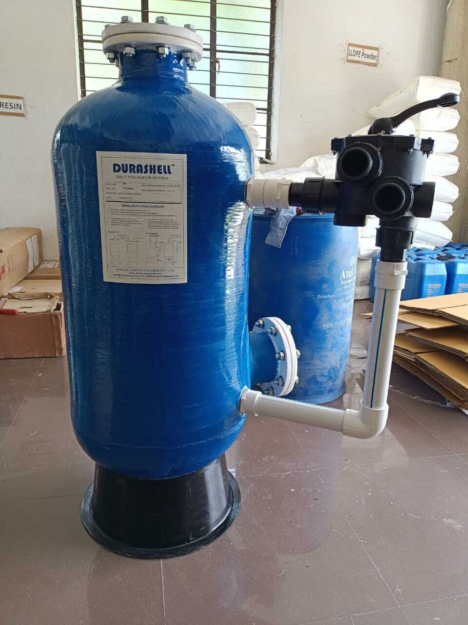 Drip Irrigation Sand Media Filter - Color: Blue & Black