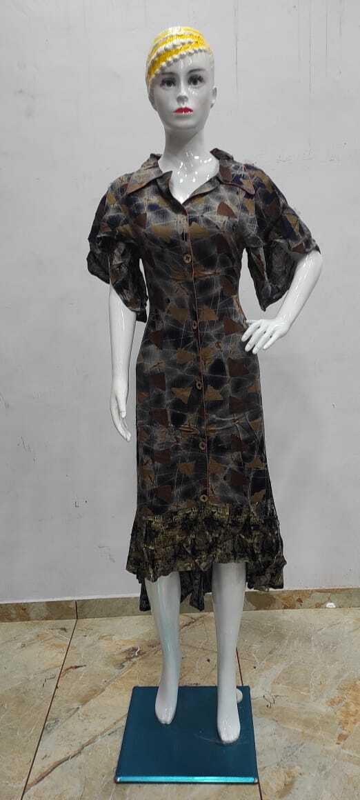 Ladies Kurti - Cotton And Rayon Blend, Size M To Xxl | Breathable, Washable, 3-4th Sleeve, Printed Design