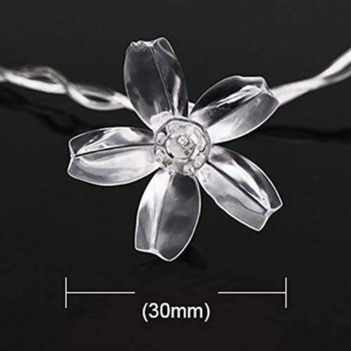 Warm White 4 Mtr Flower Led String Light 16 Flower 3d Light Romantic Decoration