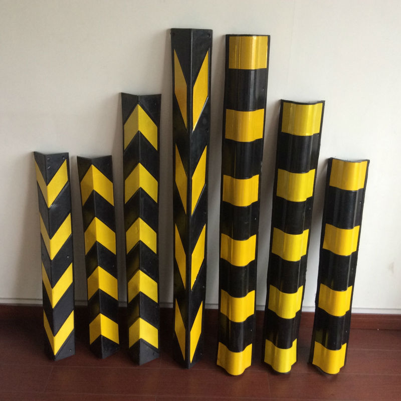 Corner Or Pillar Guard V Shape - Color: Black