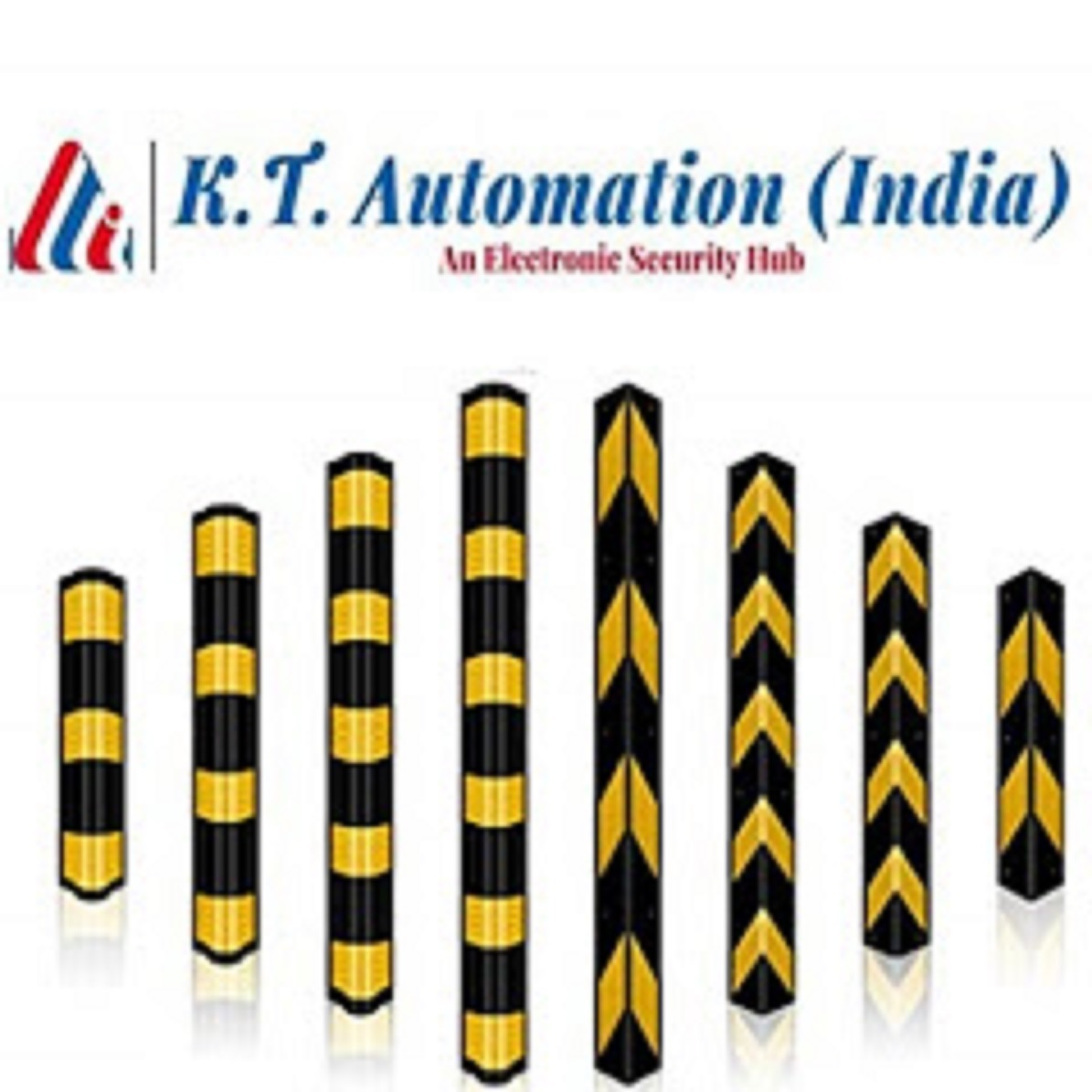 Wall & Round Pillar Guard - Rubber, 200 W X 20t X 1000l Mm Size, 2.5 Kg Weight | Vehicle Protection Against Rubbing, Scratching, And Brushing
