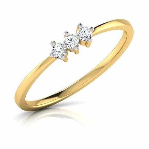 Women'S Party Real Diamond Ladies Ring Diamond Carat Weight: 0.06 Carat