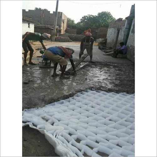 Concrete Cellfield - Hdpe Material, 150x150 Mm Size, White Color | Ideal For Erosion Control And Soil Stabilization In Road Construction