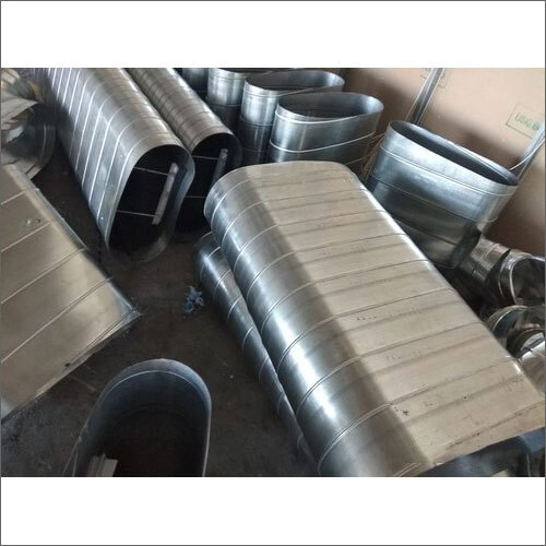 Oval Air HVAC Duct - Metal | Custom Sizes, Low Vibration Design for Efficient Airflow