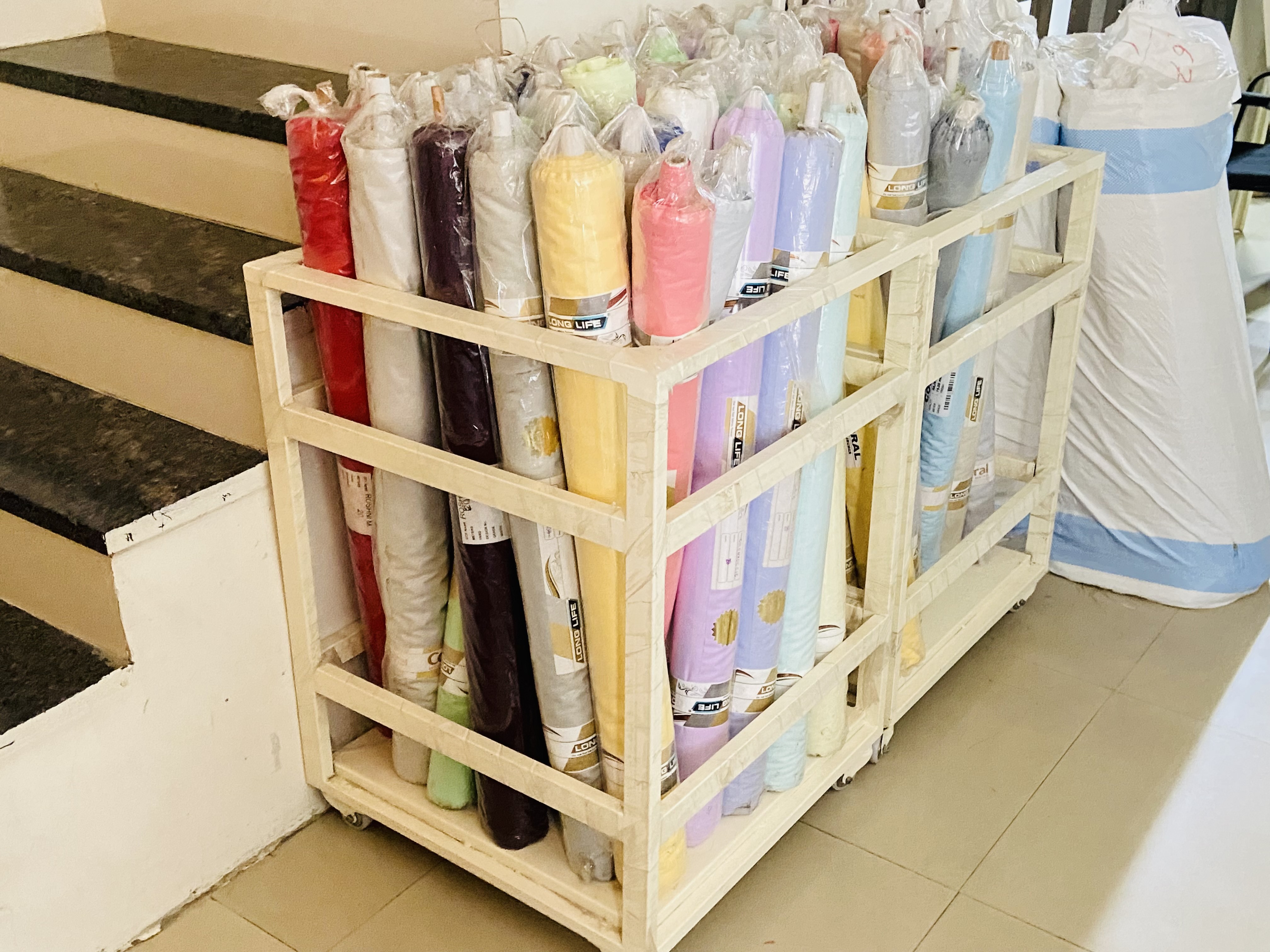 Material Movement Trolley - Composite Material, Height Adjustable | Heat And Weather Resistant, Smooth Finish, Industrial Quality