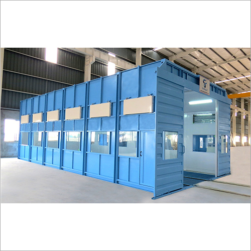 Industrial Down Draft Paint Booth - Mild Steel, 12-15 ft Height x 6-8 ft Width | Strong Cross-Flow Air-Flow Direction