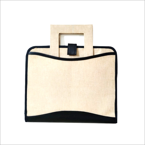 Jute Fancy Conference Bag - Jute Material, Brown Color | Eco-Friendly Design with Creative Patterns and Intricate Embellishments