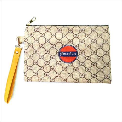 जूट डिजाइनर पाउच