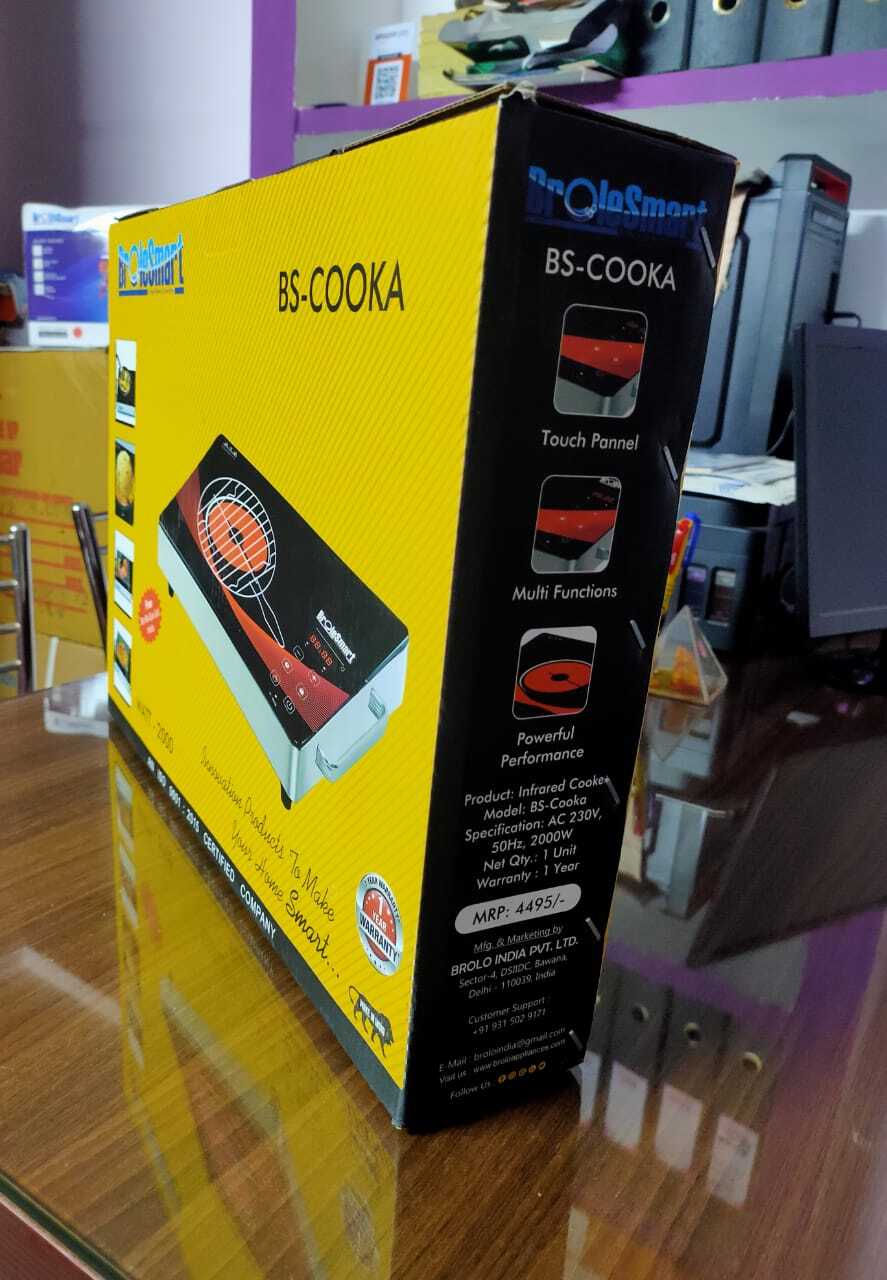 Infrared Cooker - Ac230v, 50hz, 2000w | Durable Infrared Material, Energy Efficient Power Supply