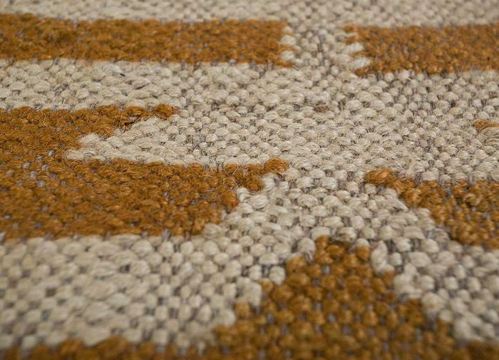 Wool Jute Rug - 4x6 Feet, Multi-color | Handmade, Anti-slip, Washable, Anti-bacteria, Water Absorbent 