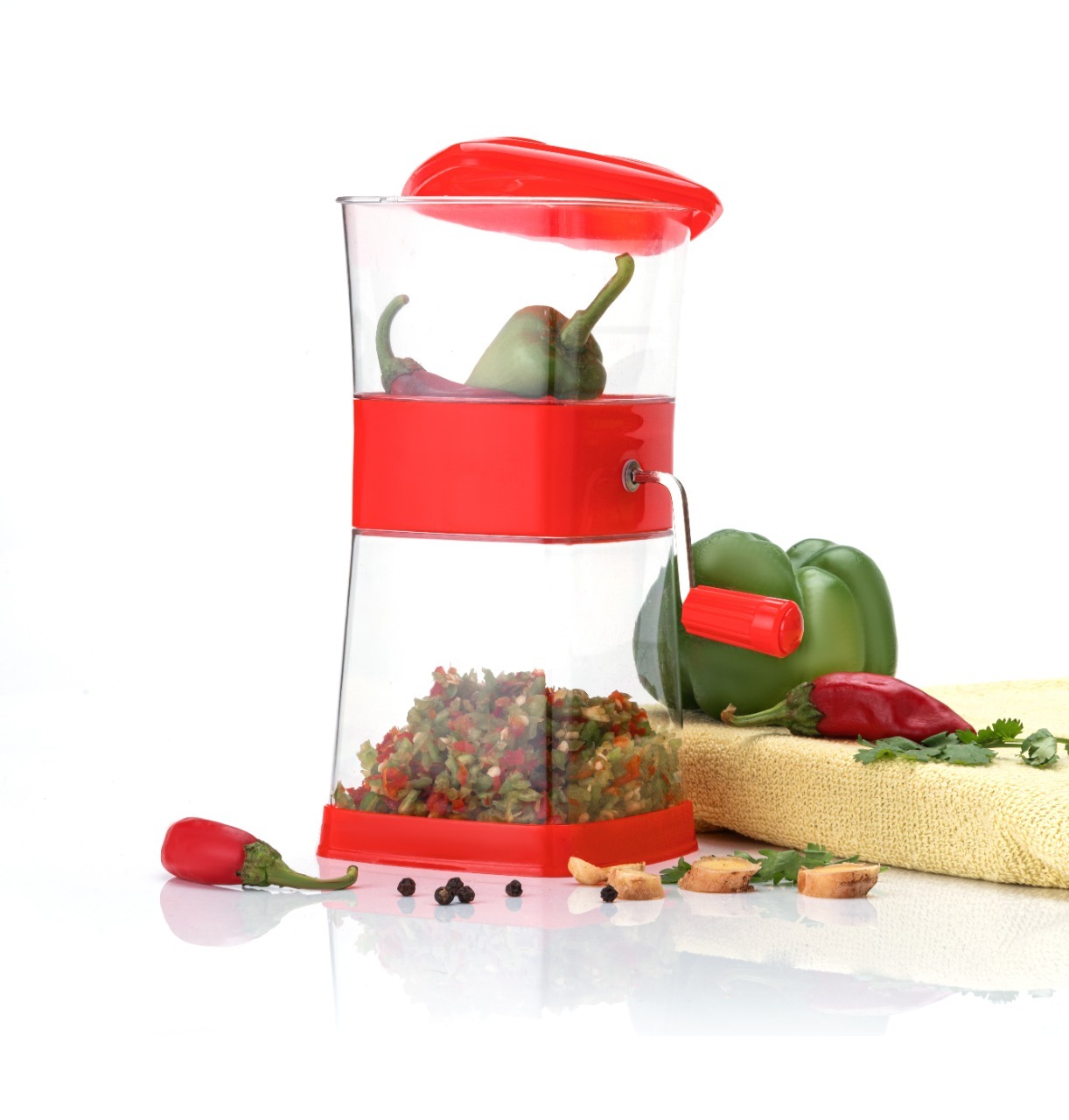 Red Stainless Steel Chilly Cutter