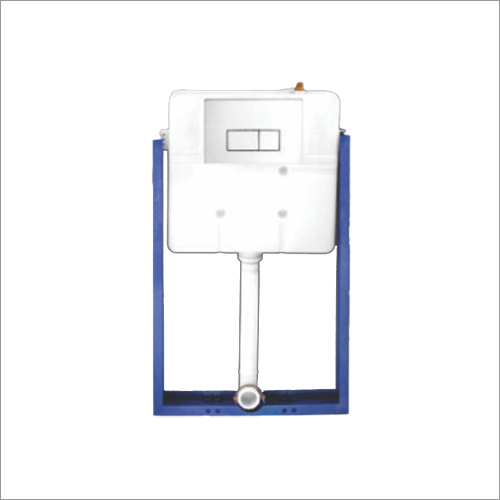 Full Frame Concealed Cistern - PVC Material, Rectangular Shape, White Color | Wall Mounted, Low Maintenance, Noise-Reducing Design