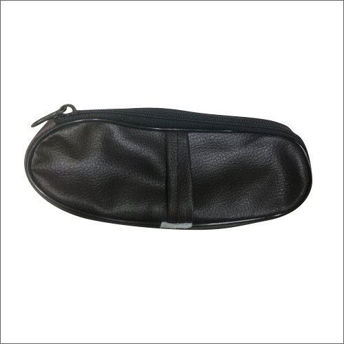 Black Leather Eyeglass Case