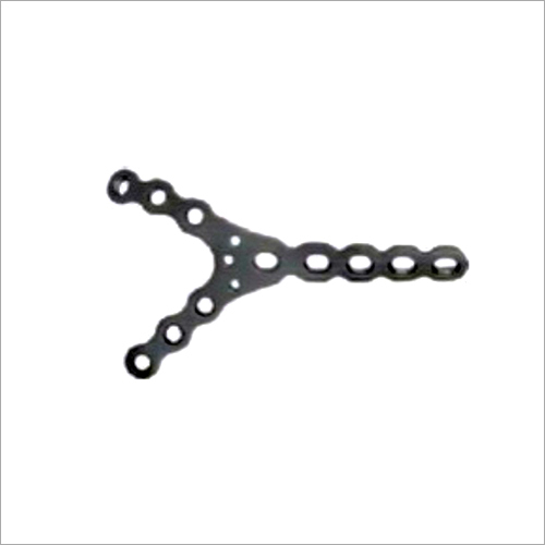 Y-Fork Plate - Titanium & Stainless Steel, 3.5mm Compatible Holes for Orthopedic Use