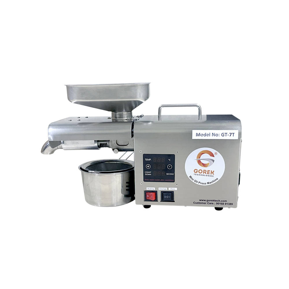 Silver Automatic Mini Oil Press Machine 750Watt