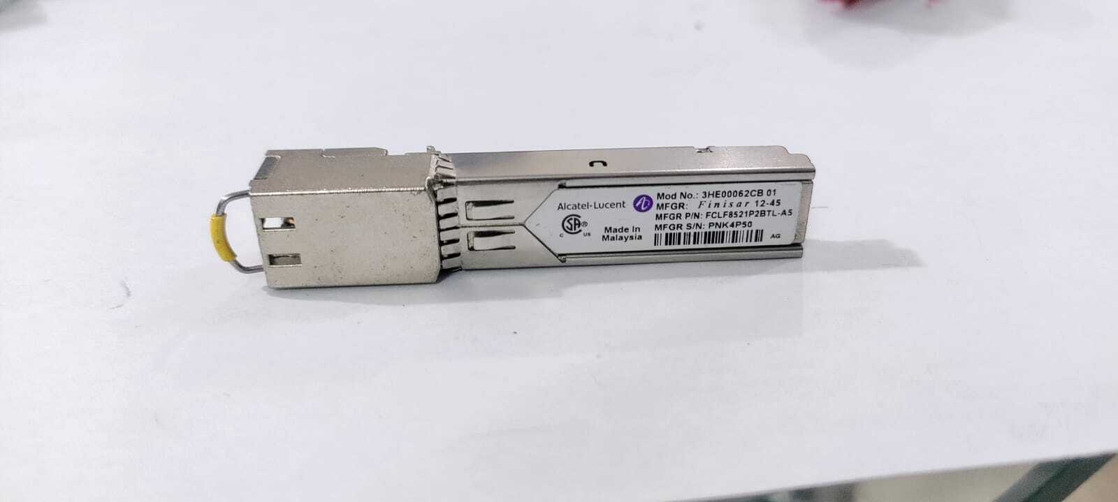 Alcatel-lucent 3he00062cb 01 Fclf8521p2btl As Copper Transceiver - Color: Silver