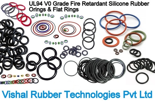 Silicone Rubber Orings And Flat Rings Flame Retardant Ul94 V0 Hardness: 70 Shore A