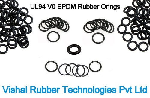 Black And Red Fire Retardant Fr Ul94 V0 Epdm Rubber O Rings