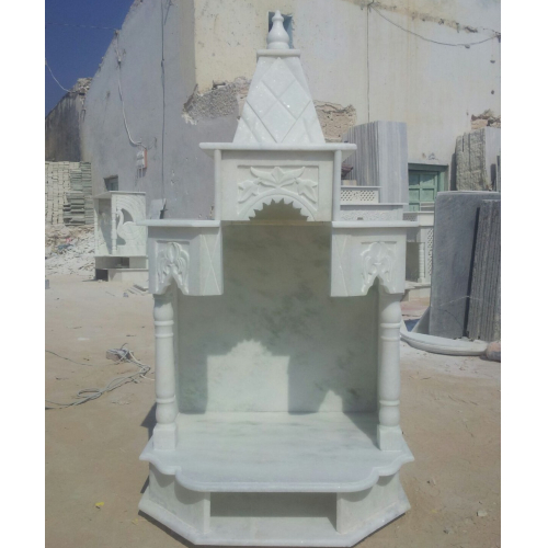 घर की सजावट के लिए भारतीय सफेद संगमरमर का मंदिर