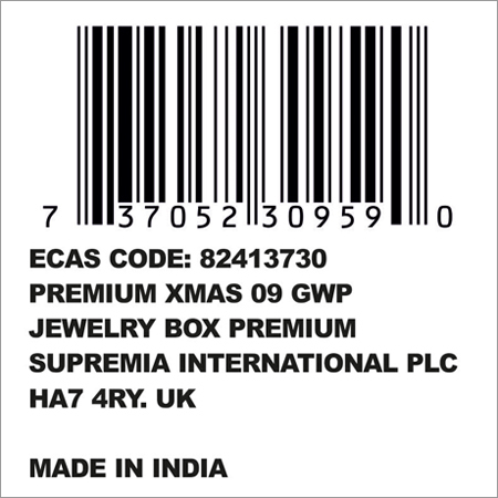 बारकोड स्टिकर