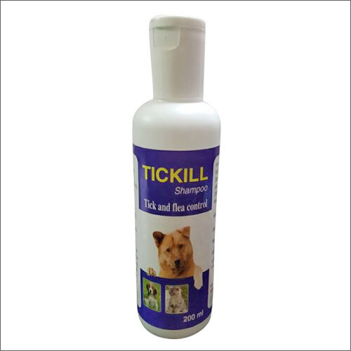200ml Tickill Pet Shampoo - Herbal Composition, Suitable for Dogs and Cats | Medicated Shampoo for Ticks and Fleas, Skin-Friendly Formula