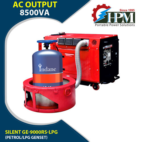 10 Kva Generator Petrol And Lpg Run Model Silent Ge-9000rs-lpg Recoil And Self Start