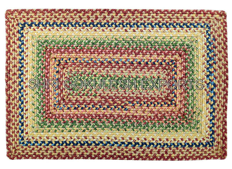 Jute Braided Handmade Decorative Rugs - Round Shape, 2mm Thick | 100% Jute, Handcrafted, Anti-bacterial, Hand Washable, Custom Designs