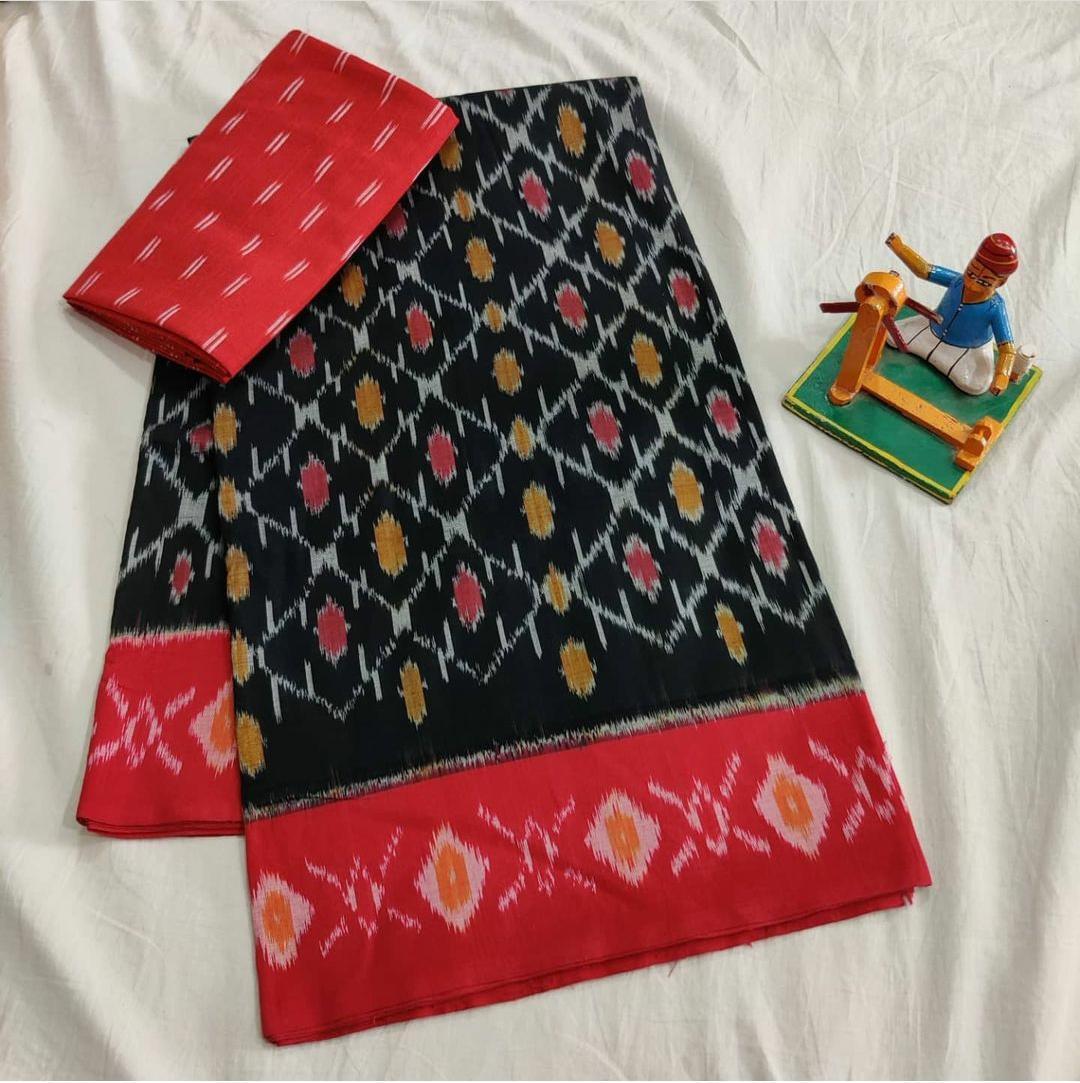 Pure Linen Saree - Customized Fit, Printed Design | Breathable, Washable, All Season Casual Wear