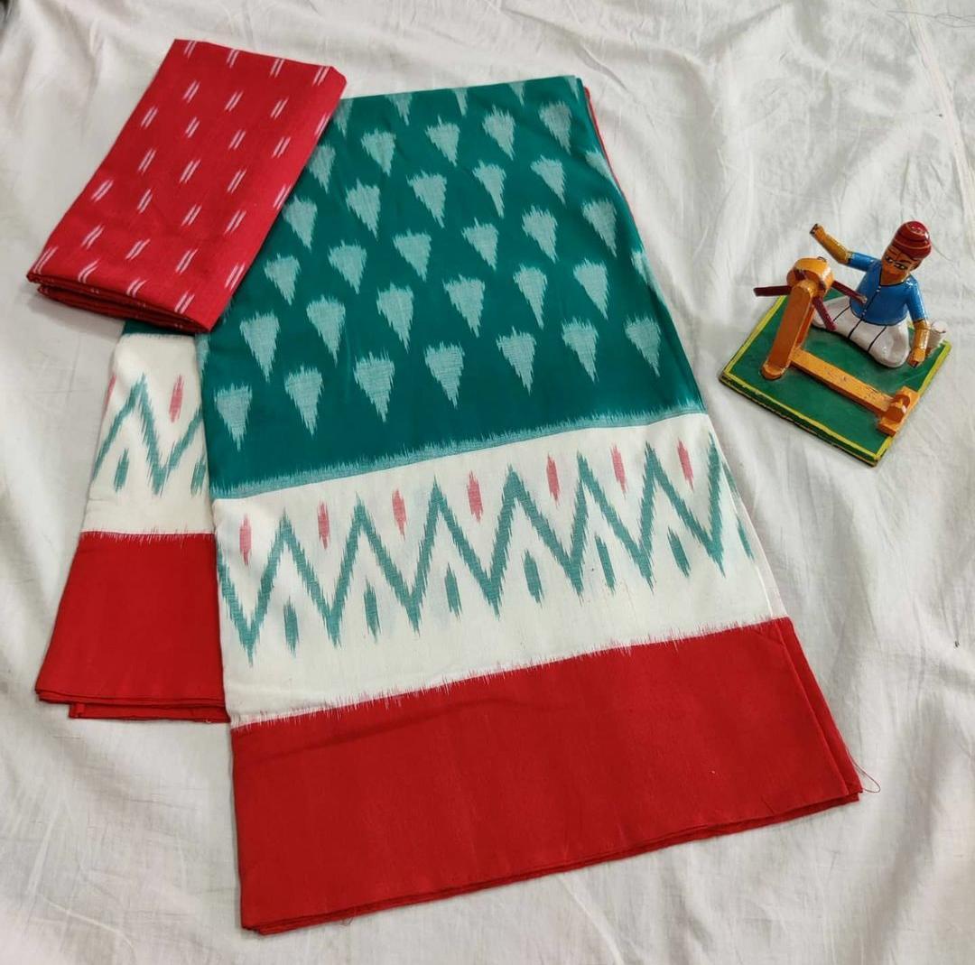 Pure Linen Saree - Customized Fit, Printed Design | Breathable, Washable, All Season Casual Wear