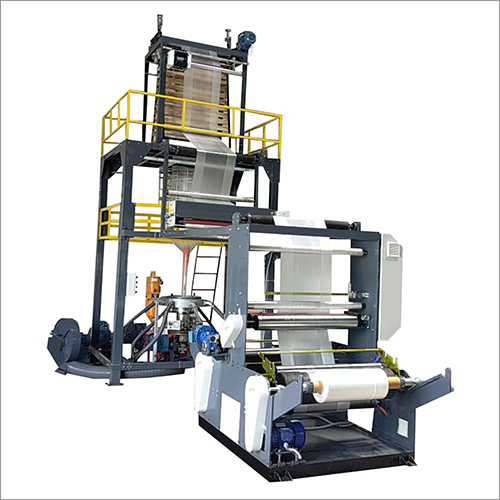 Grey Fi-55 Jumbo Film Extruder Plant For Liners And Garbage Bag