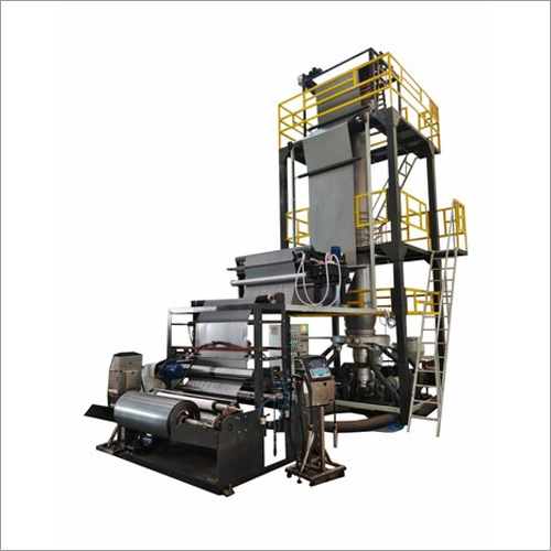 Grey Fi-55 Jumbo Film Extruder Plant For Liners And Garbage Bag