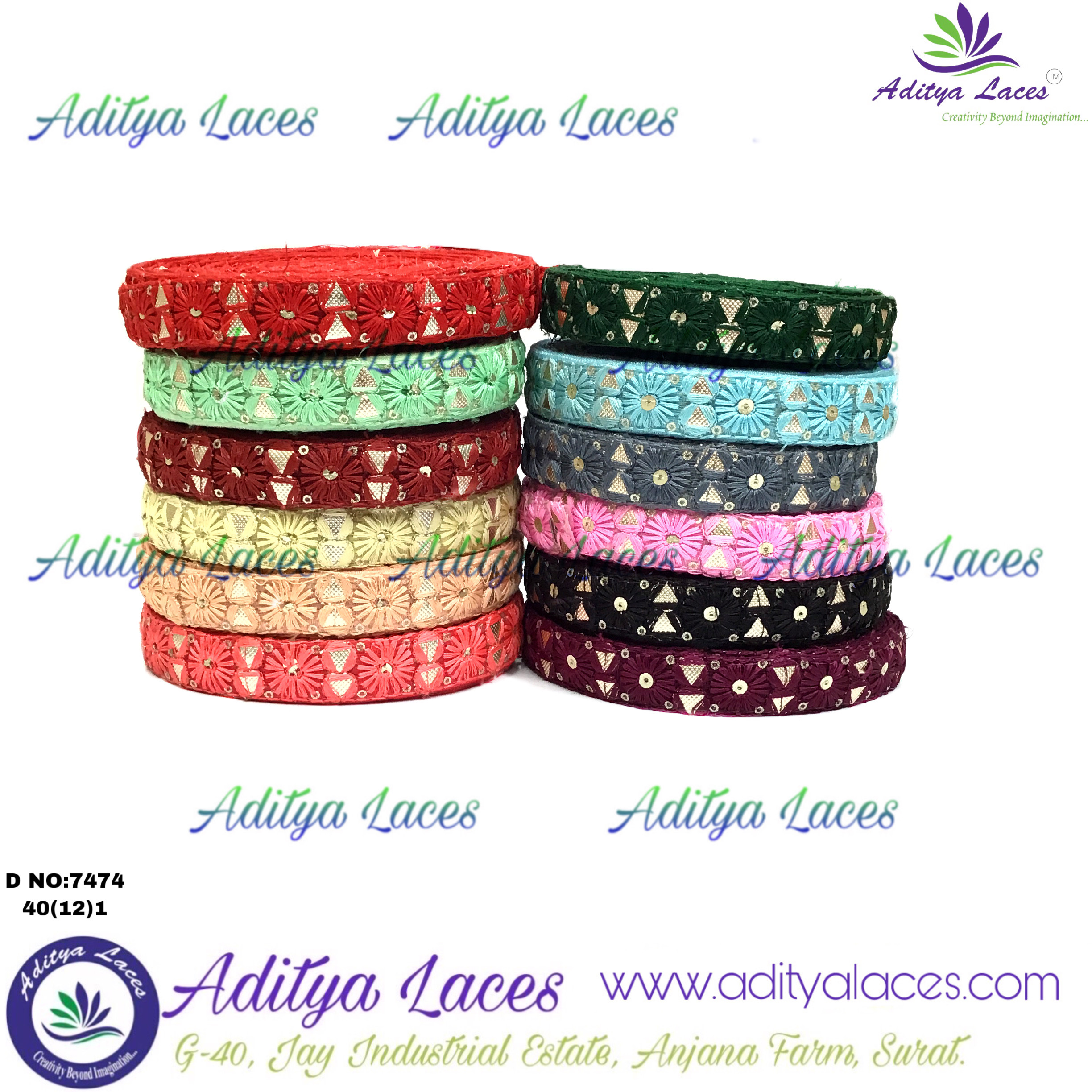 Tissue Lace - Color: Red