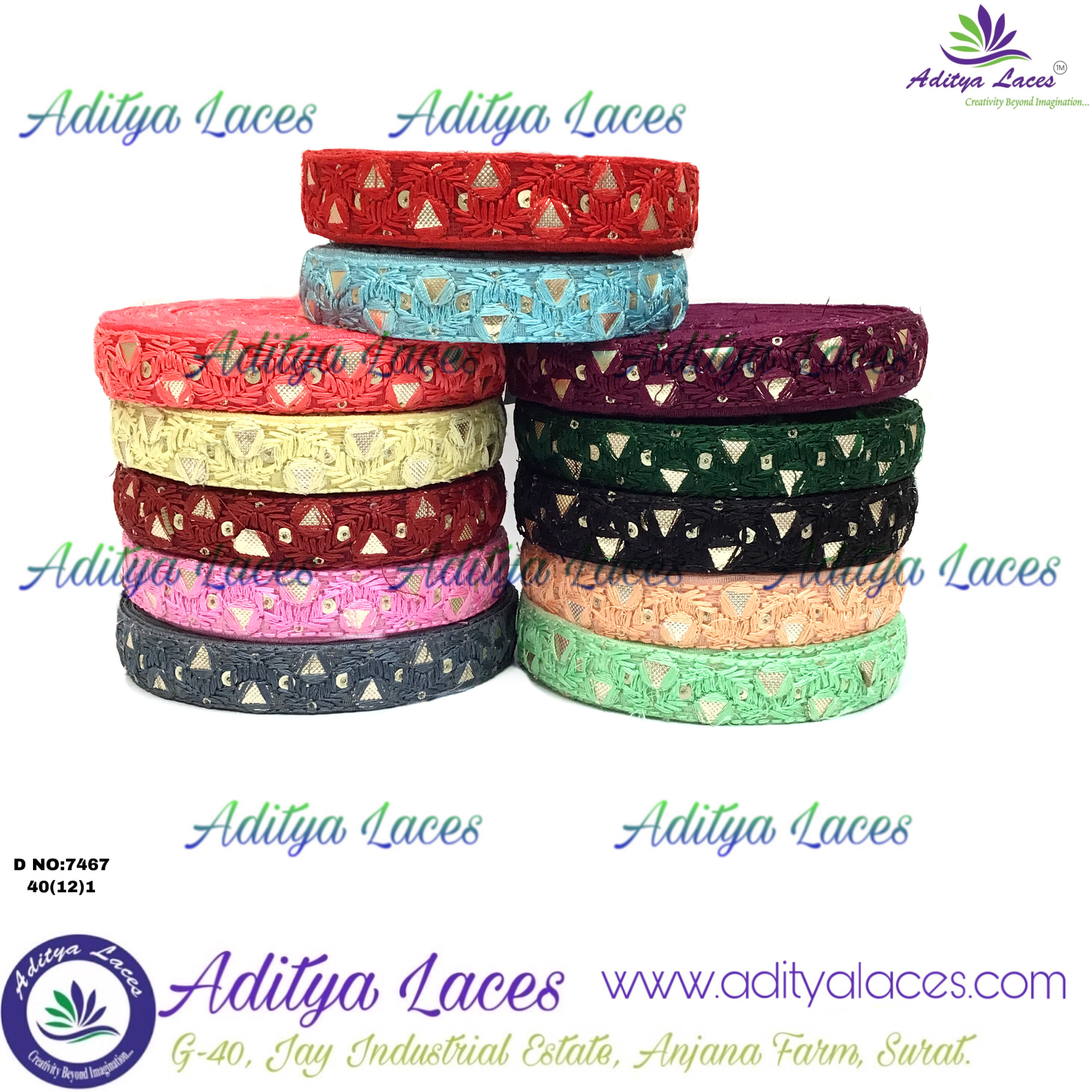 Tissue Lace - Color: Red