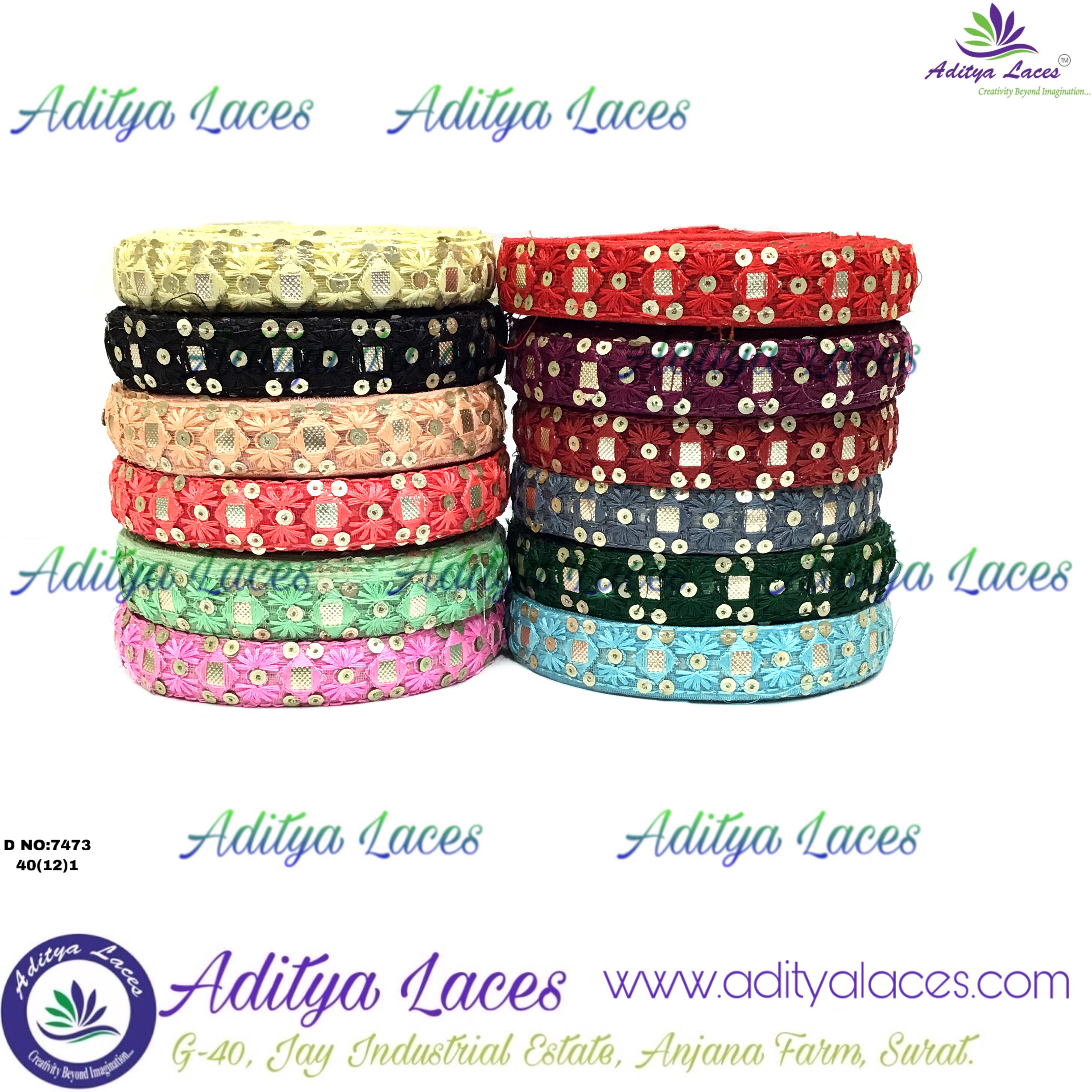 Tissue Lace - Color: Red