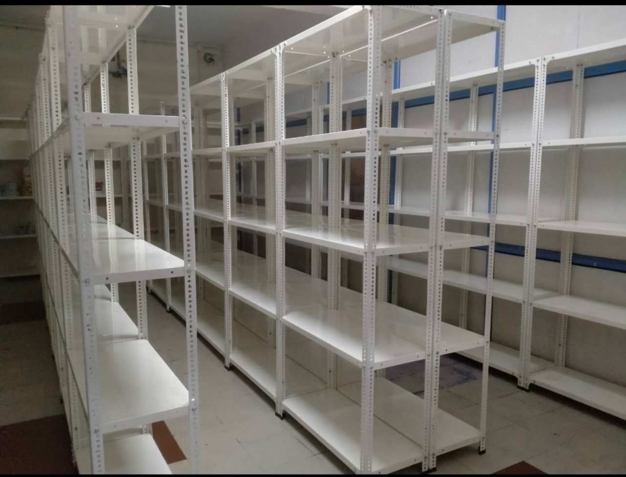 Light Duty Storage Racks - Steel, 8x4x2 Ft | Gray Finish, 500 Lbs Shelf Capacity, 5 Shelves