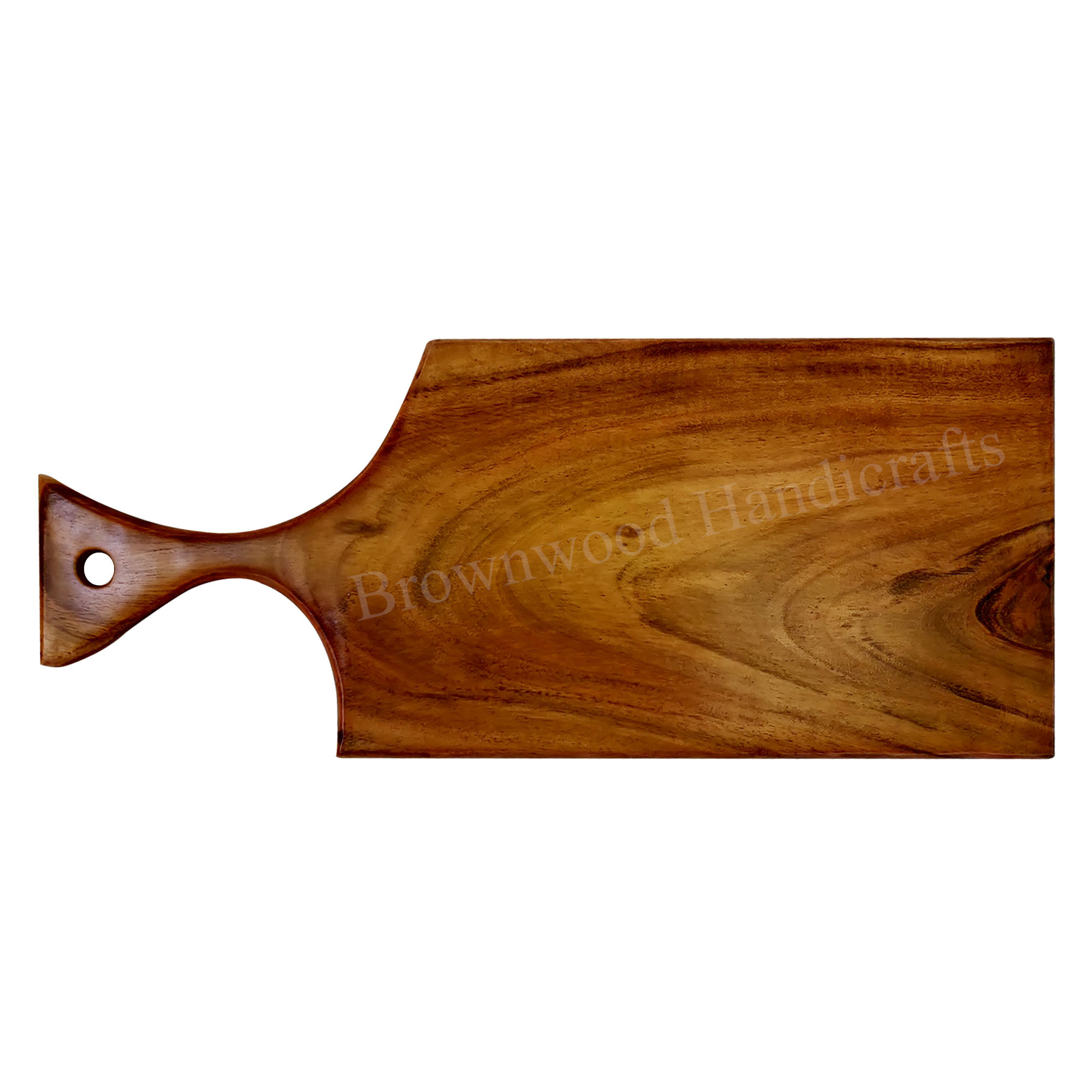 Acacia Wood Rectangle Chopping Board - 17 X 7 Inch, Natural Finish, Customized Colors And Logo Options