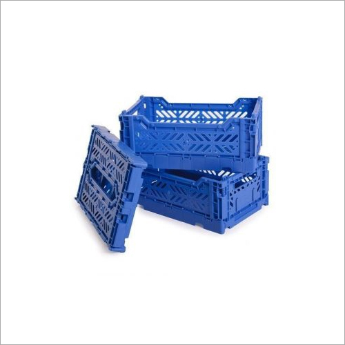 Blue Industrial Foldable Crates