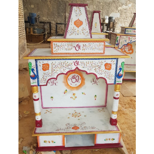 मूर्तिकला घर के लिए नवीनतम हिंदू व्हाइट मार्बल मंदिर