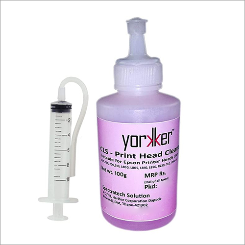 Yorkker Print Head Cleaning Solution - 100 Gm Liquid, Medicine Grade For Effective Inkjet Nozzle Maintenance